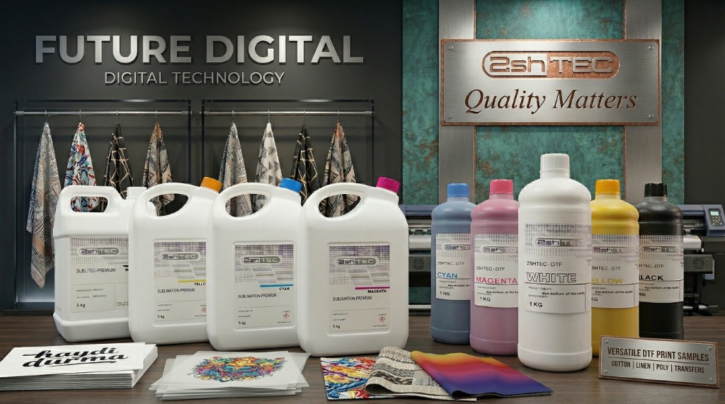 2SHTEC Sublimation Premium & DTF Inks — Quality Matters